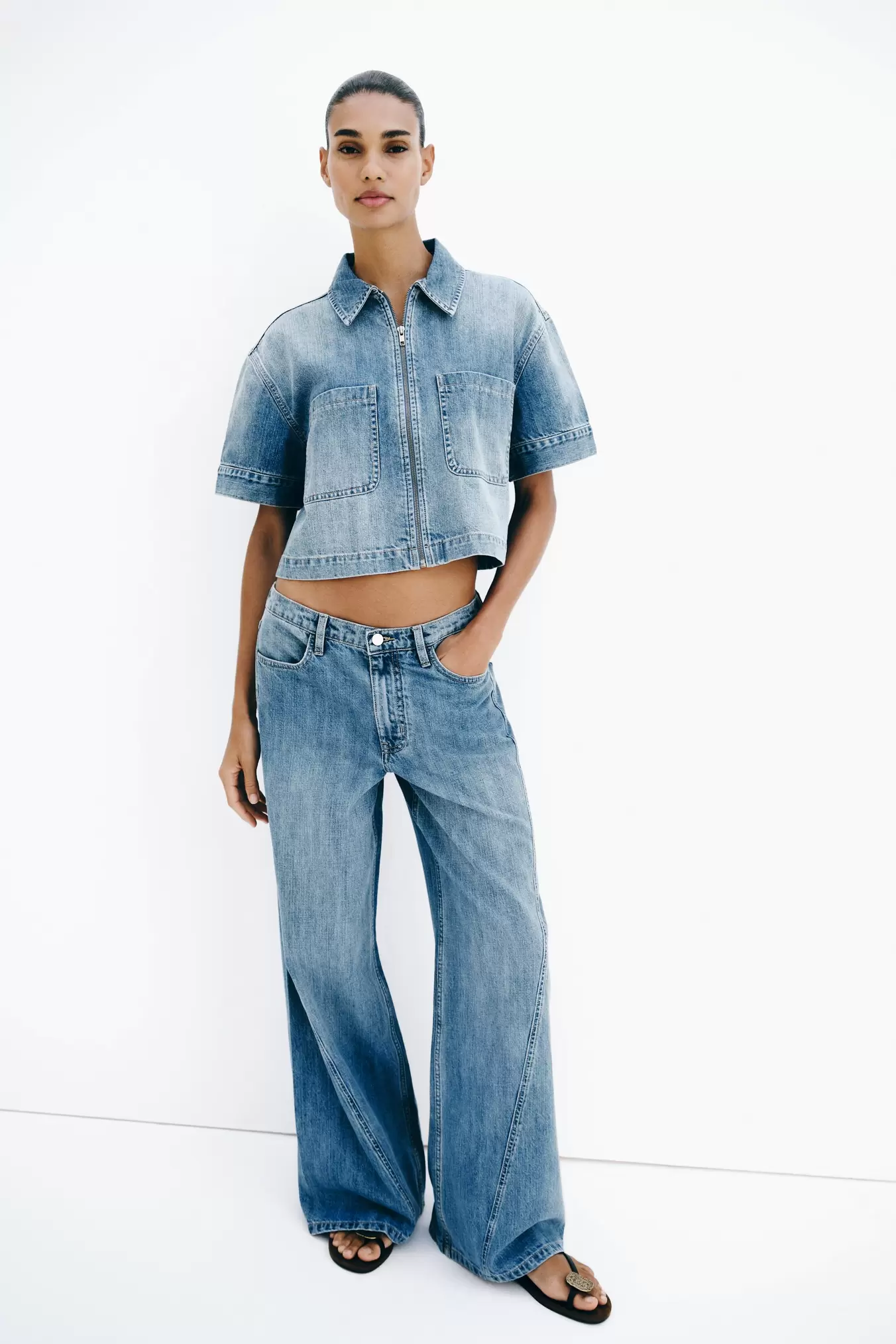 Z1975 WIDE LEG JEANS MED HIGH WAIST