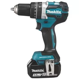 Makita akku slagboremaskine *U DHP484RTJ 18V 2x5,0Ah m/akku, lader og kuffert