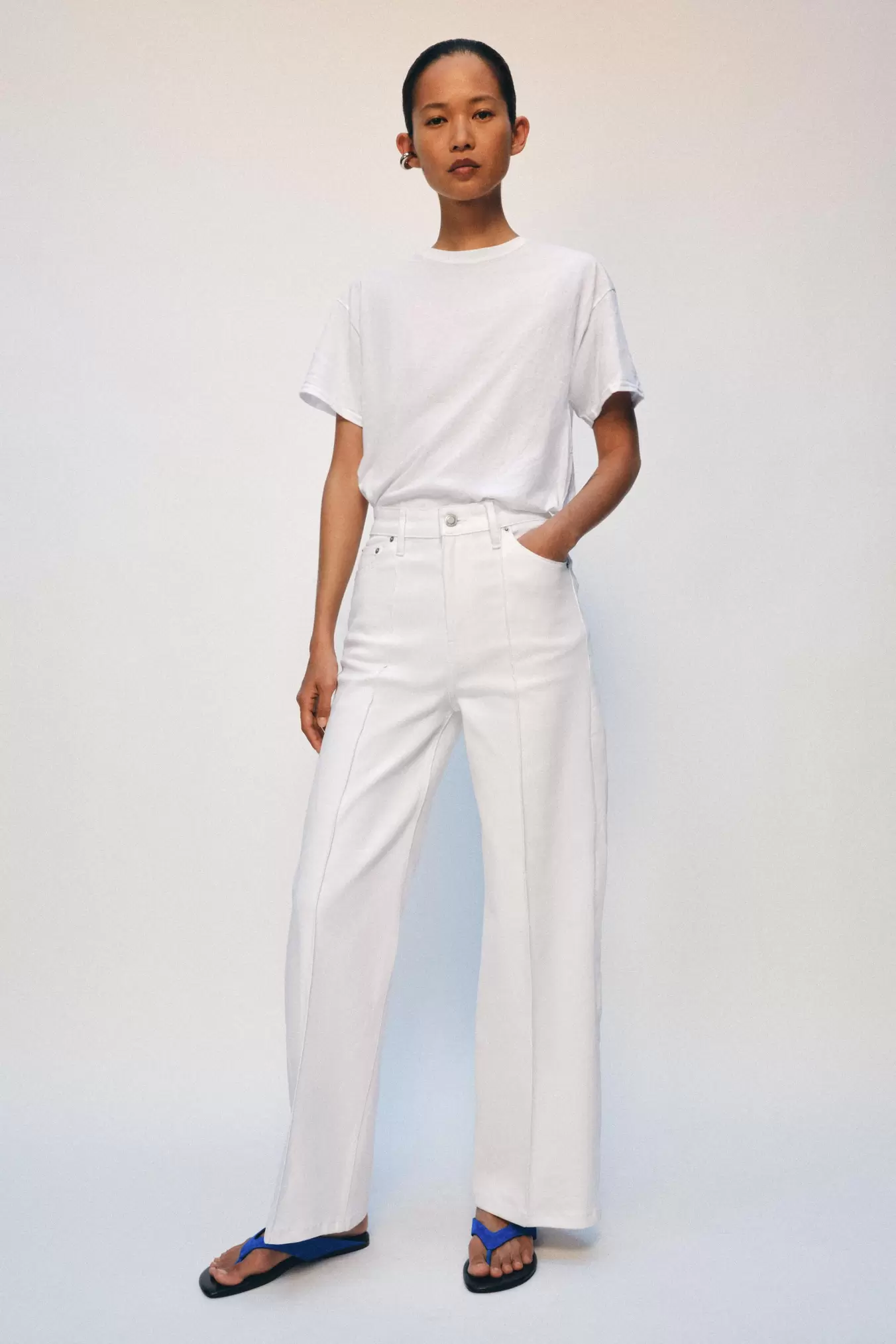 ZW COLLECTION HIGH WAIST WIDE LEG JEANS