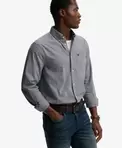 Preppy Poplin Langærmet Skjorte