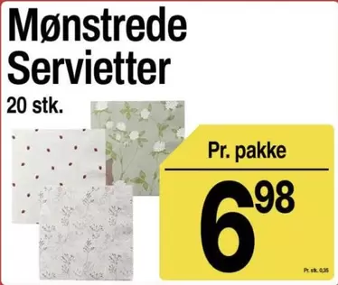 Mønstrede Servietter
