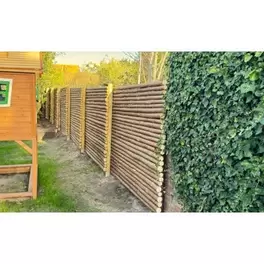 Høgild granrafte med bark Ø5-9x220cm