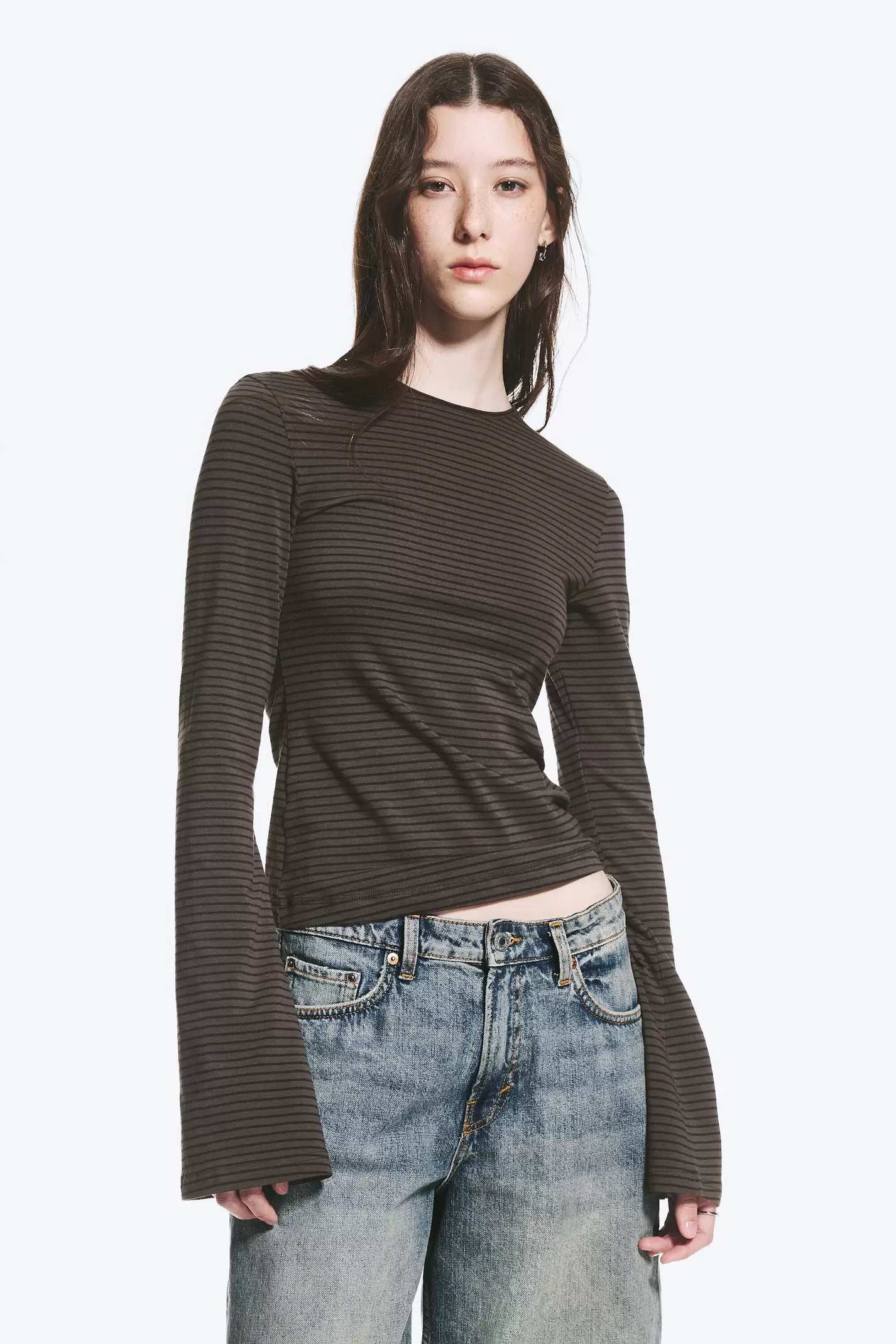 LONG SLEEVE COTTON TOP