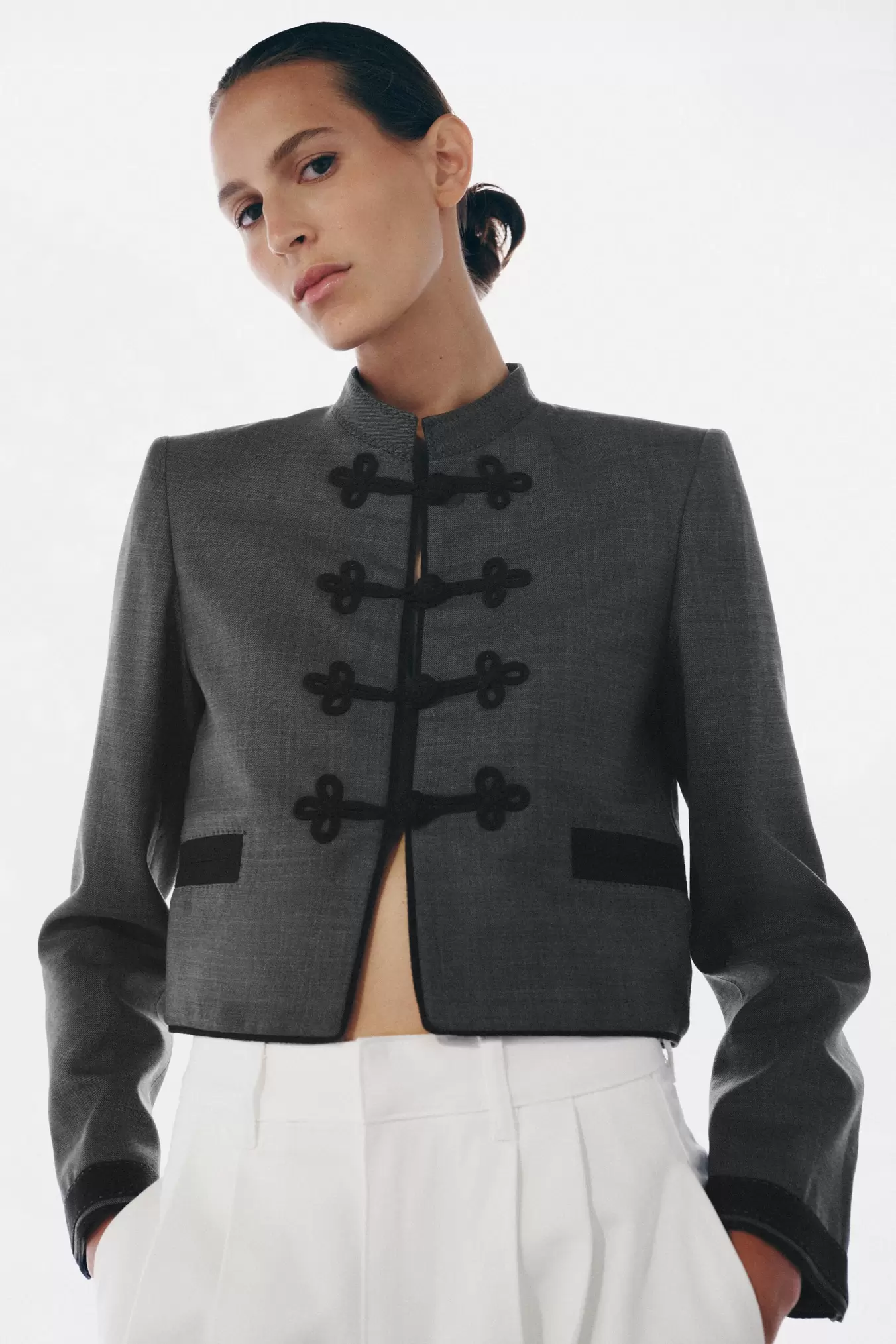 ZW COLLECTION BLAZER MED LUKNING
