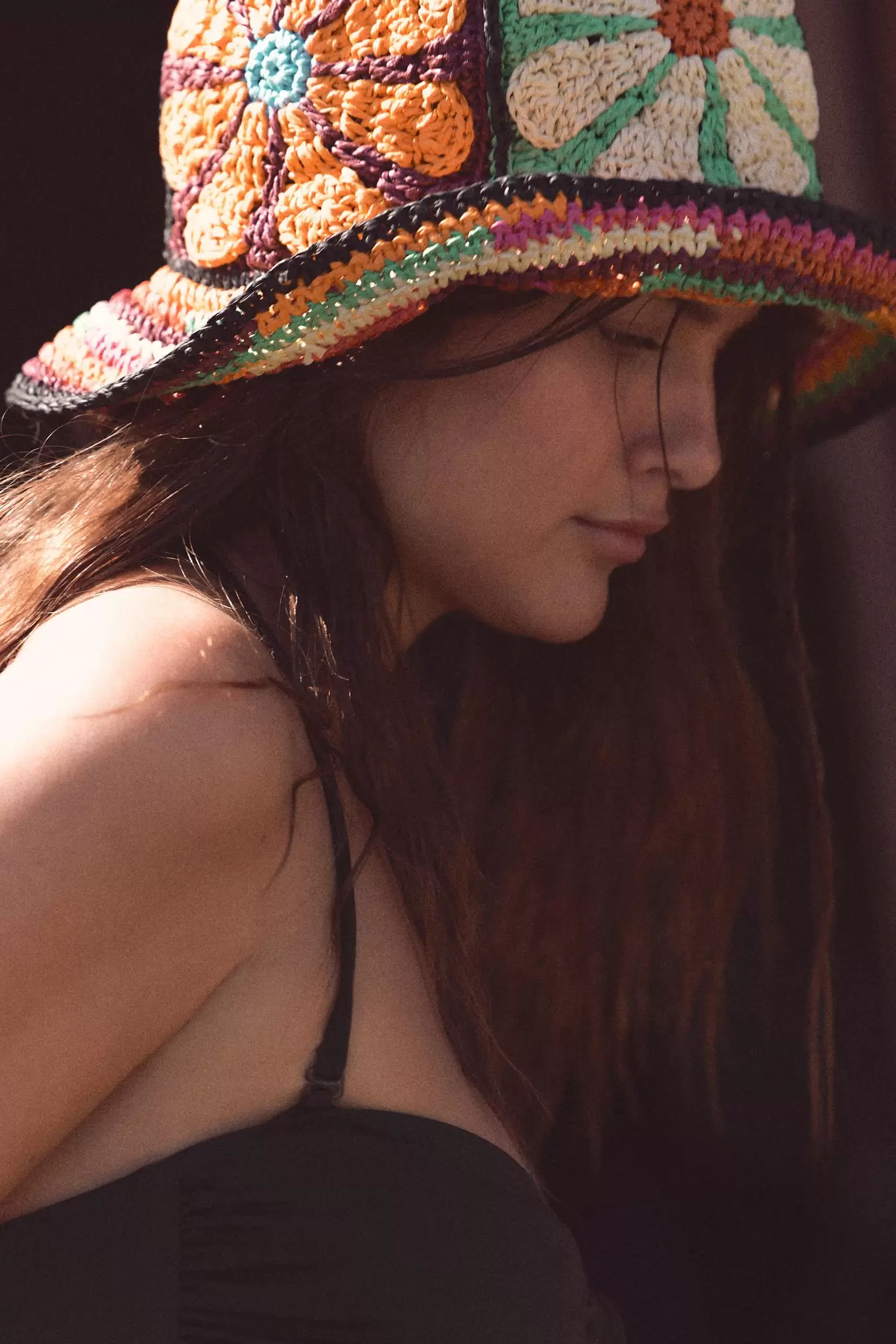 BUCKET HAT MED BLOMSTERPRINT
