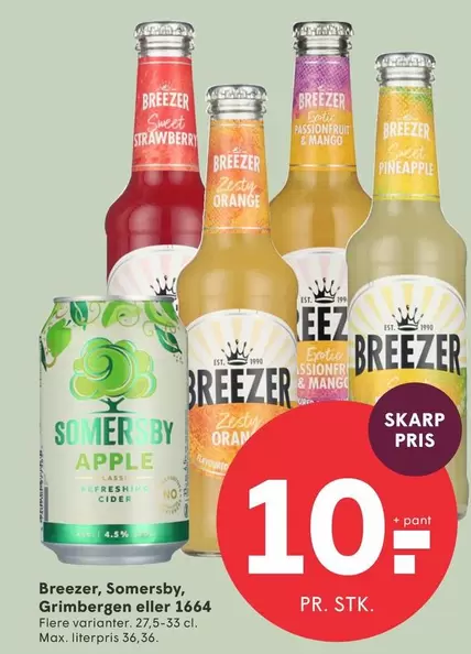 Orange - Breezer, Somersby