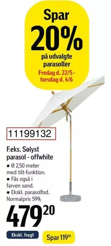 Selyst parasol - offwhite