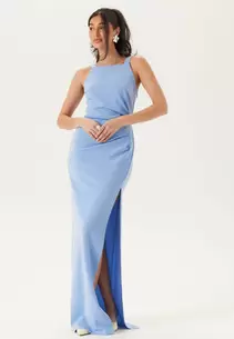 Square Neck Slit Maxi Dress
