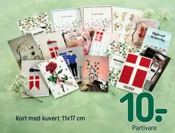 Kort - med kuvert
