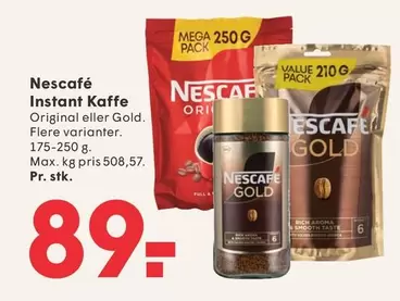 Instant Kaffe Original eller Gold