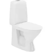 Spira toilet, uden skyllekant, rengøringsvenlig, hvid