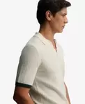 Johnny Collar Strikket Poloskjorte