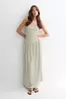 Dropped waist bandeau dress