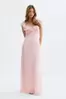 Lace frill maxi dress
