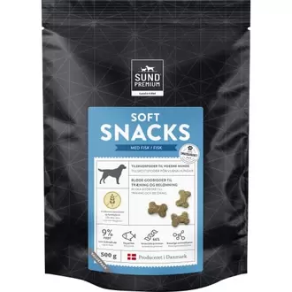 Sund Premium snack, hund med fisk 500 g