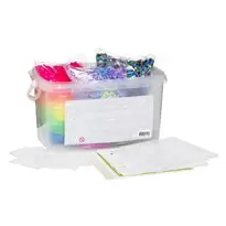 Rørperler 30.000 stk. – vores gigantiske sæt med mellemstore perler Ø5 mm + 6 perleplader