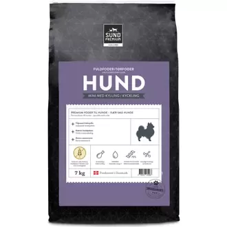 Sund Premium hundefoder Mini med kylling 7 kg