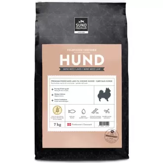 Sund Premium hundefoder Mini med laks 7 kg