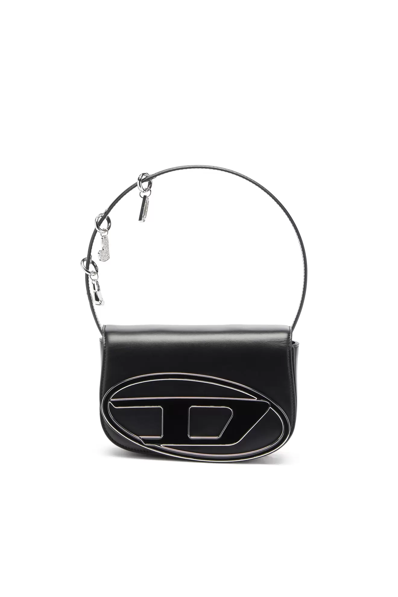 1DR -Iconic shoulder bag in leather with handle charms