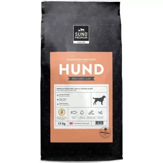 Sund Premium hundefoder med laks 12 kg