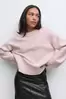 Crew neck knitted sweater