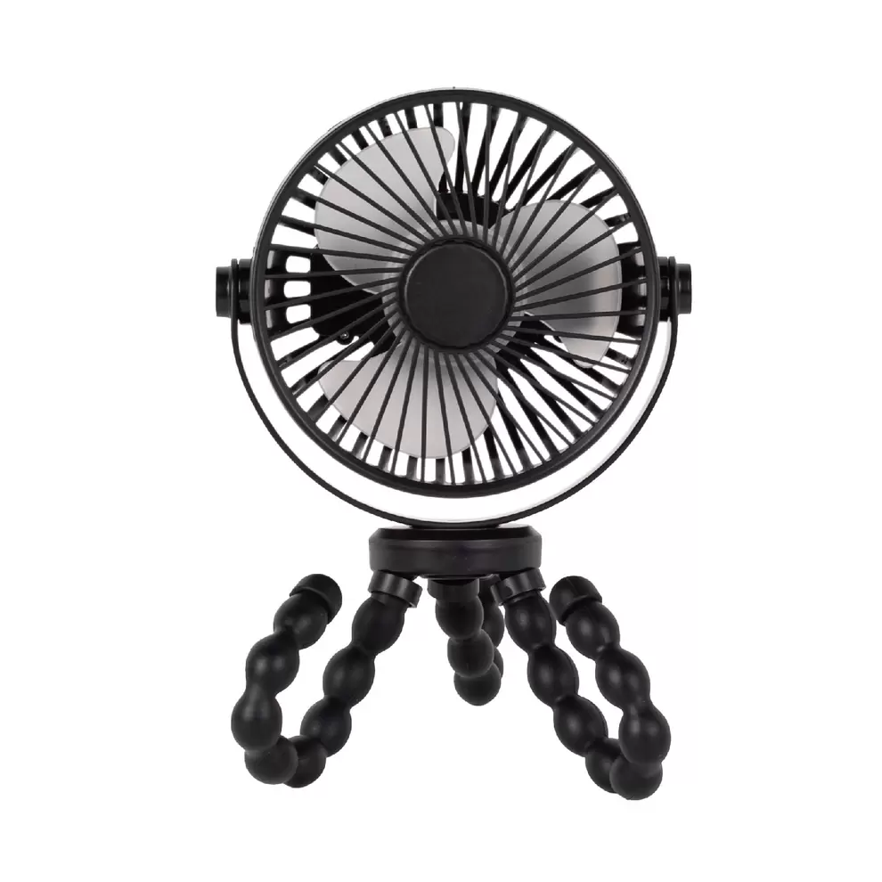 Ventilator t/klap- & barnevogn genopladelig - sort