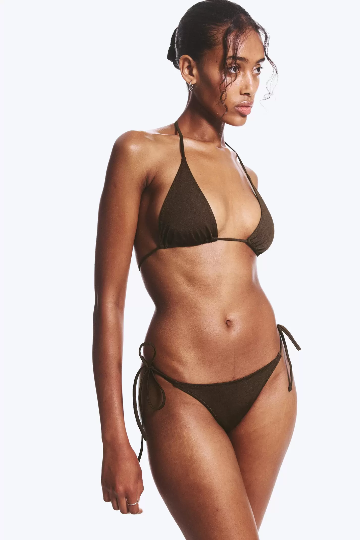 MID RISE BRAZILIAN TIE BIKINI BOTTOMS