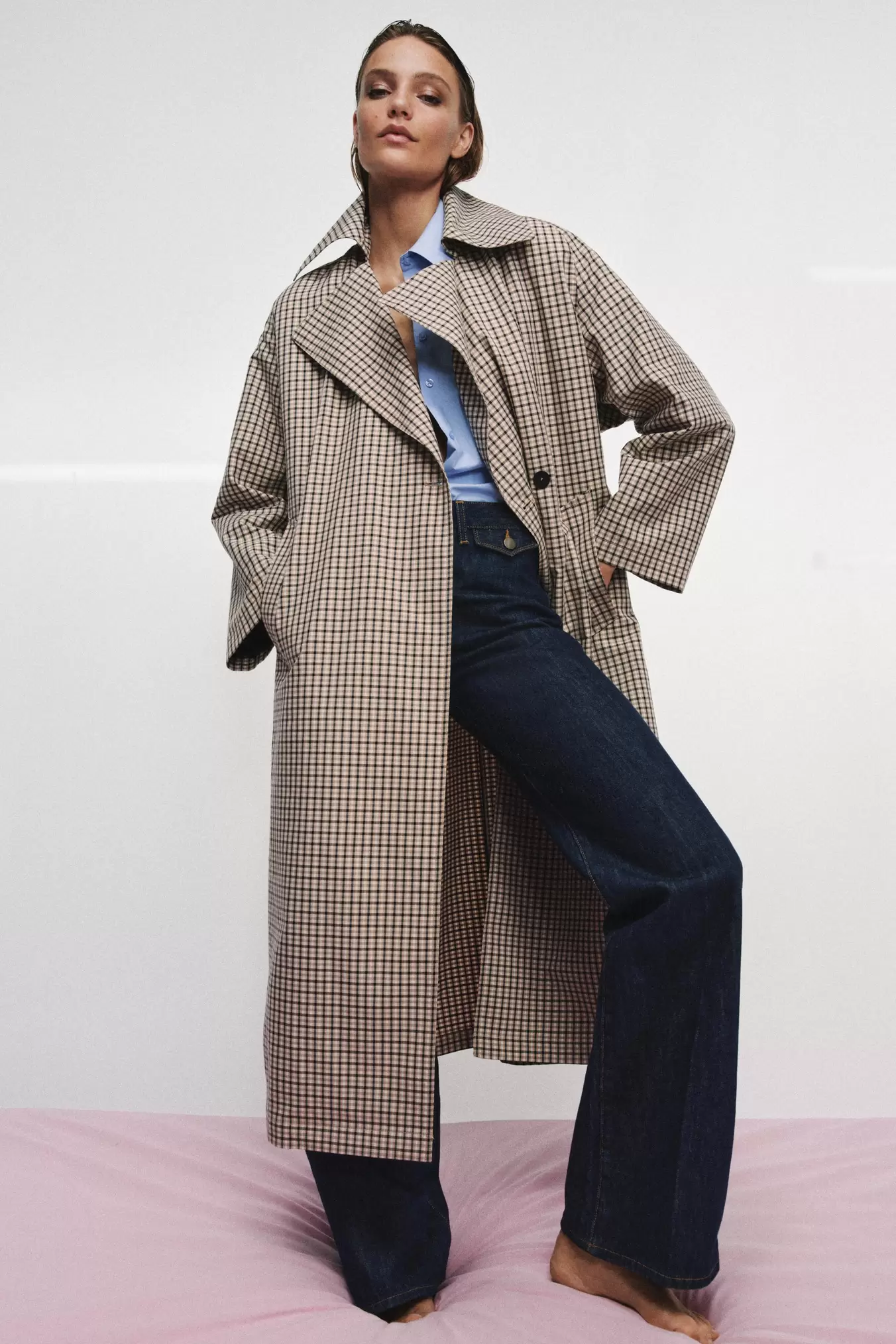 ZW COLLECTION OVERSIZE TRENCHCOAT MED TERN