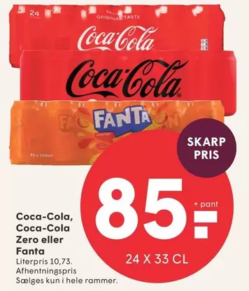 Coca Cola - Coca-Cola, Coca-Cola Zero eller Fanta