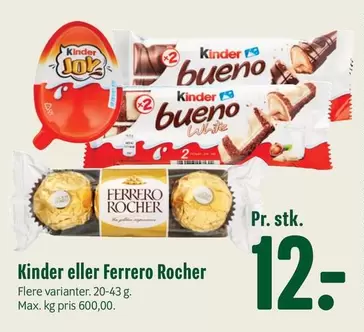 Kinder - eller Ferrero Rocher