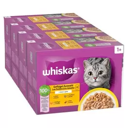 Megapakke: 48 x 85 g Whiskas 1+ Adult portionsposer