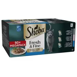 Mixpakke Sheba Fresh Fine fresh portionsposer 50 x 50 g