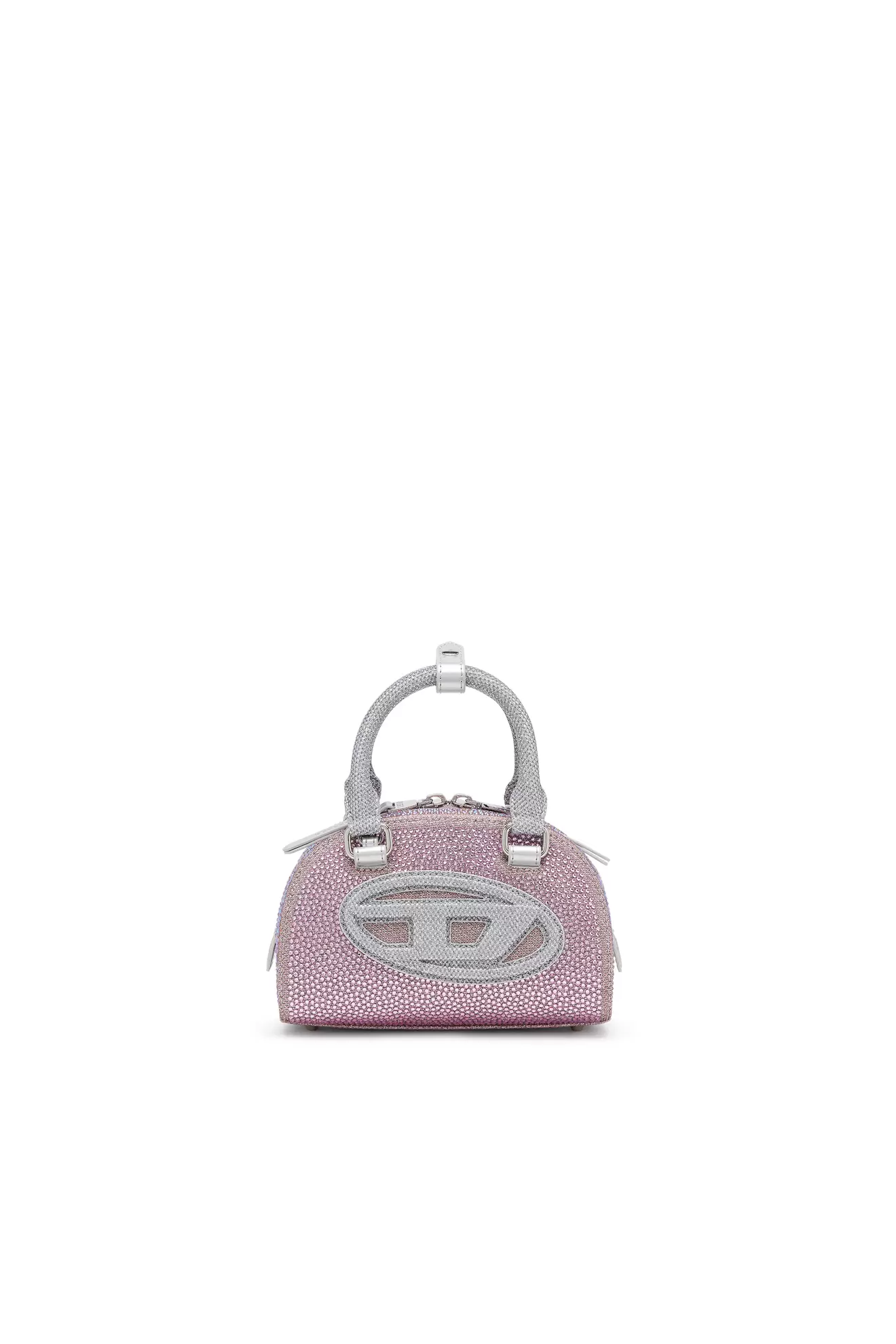 1DR Dome - Small bowling bag in crystal Lurex