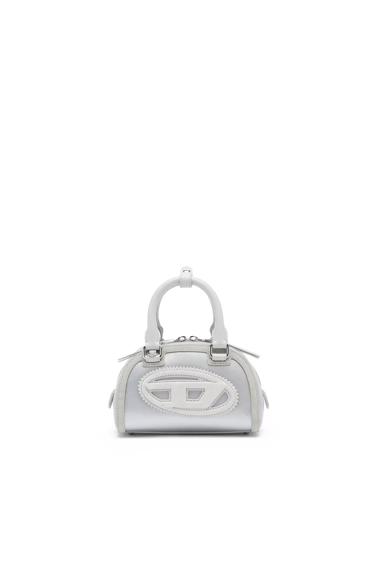 1DR Dome - Small bowling bag in satin and suede