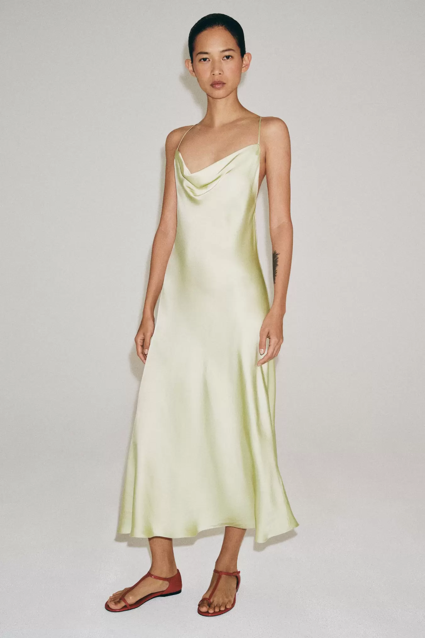 ZW COLLECTION SATIN-SLIPDRESS