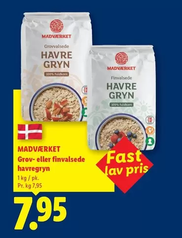 Grov- eller finvalsede havregryn