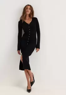 Knitted Cardigan Dress