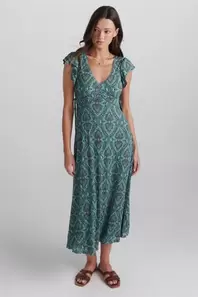 Vestido volante cordones