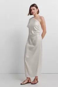 Vestido asimétrico fluido