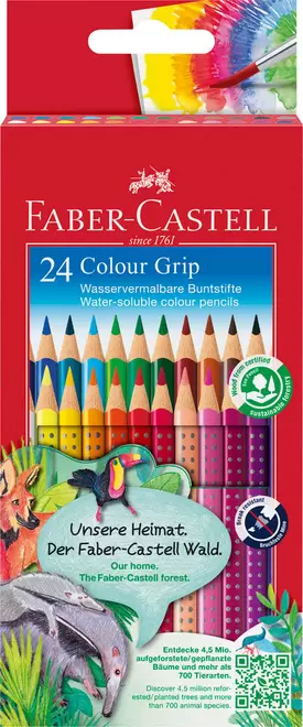 Farveblyant grip Faber-Castell 24 stk
