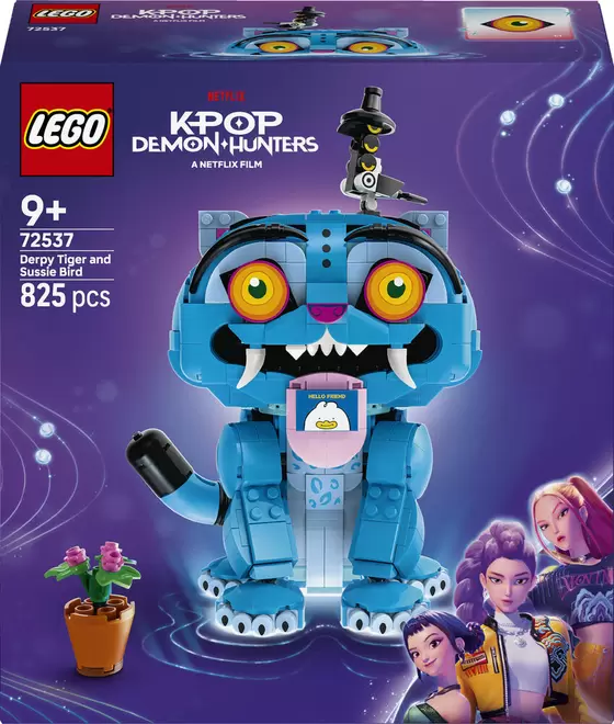 LEGO KPop Demon Hunters 72537 Tigeren Derpy og fuglen Sussie