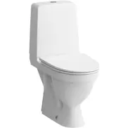 Kompas toilet, uden skyllekant, hvid