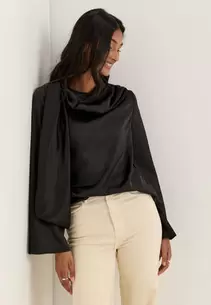 Satin Scarf Blouse