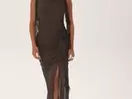 Ruched Frill Ankle Dress