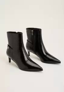 Biaabbie Buckle Zip Boot Faux Leather