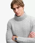 Jacob Cable Rullekrave Sweater