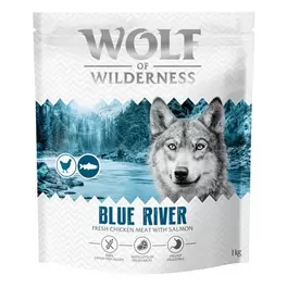 Wolf of Wilderness Adult "Blue River" kylling & laks - kornfri