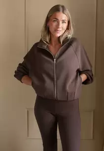 Bubble-hem Bomber Jacket