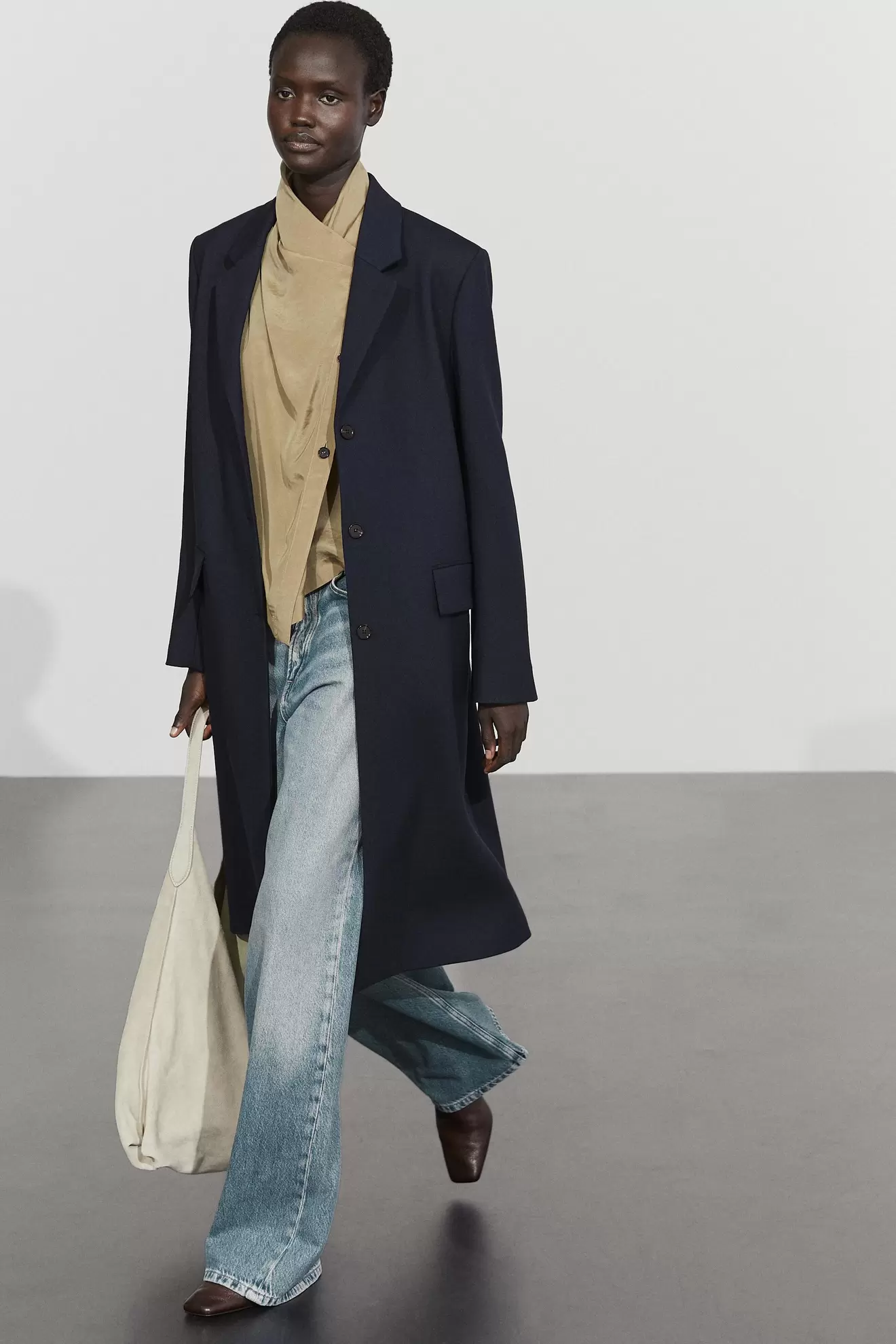 Wool blend coat