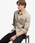 Twill Tweed Jersey Skjorte